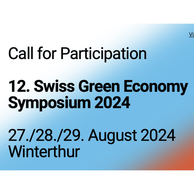 Swiss Green Economy Symposium 2024